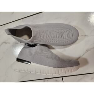 Ilse Jacobsen Shoes Women 39 Tulip 4070 Grey Slip On Knit Comfort Sneakers 8-8.5